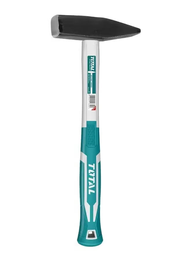 TOTAL Machinist Hammer 1000g, Forged Carbon Steel Head, Ergonomic Grip