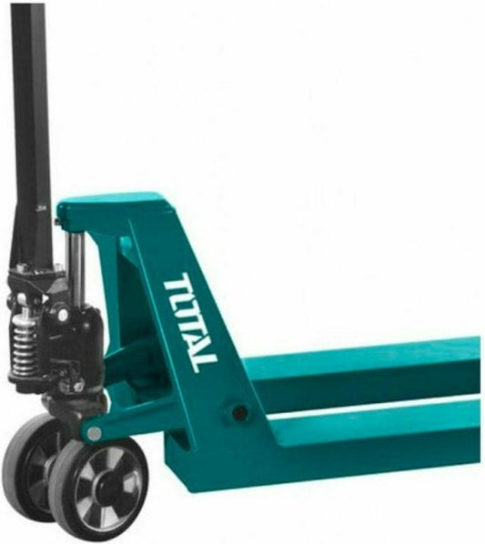 TOTAL THT301251 Hand Pallet Truck 2500kg – Heavy Duty Hydraulic Pallet Jack, 550 x 1150mm Forks, Polyurethane Wheels