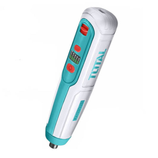 TOTAL TSDLI0406 Cordless Screwdriver 4V – 5Nm Torque, USB Type-C Charging, 40 Bits & Storage Case