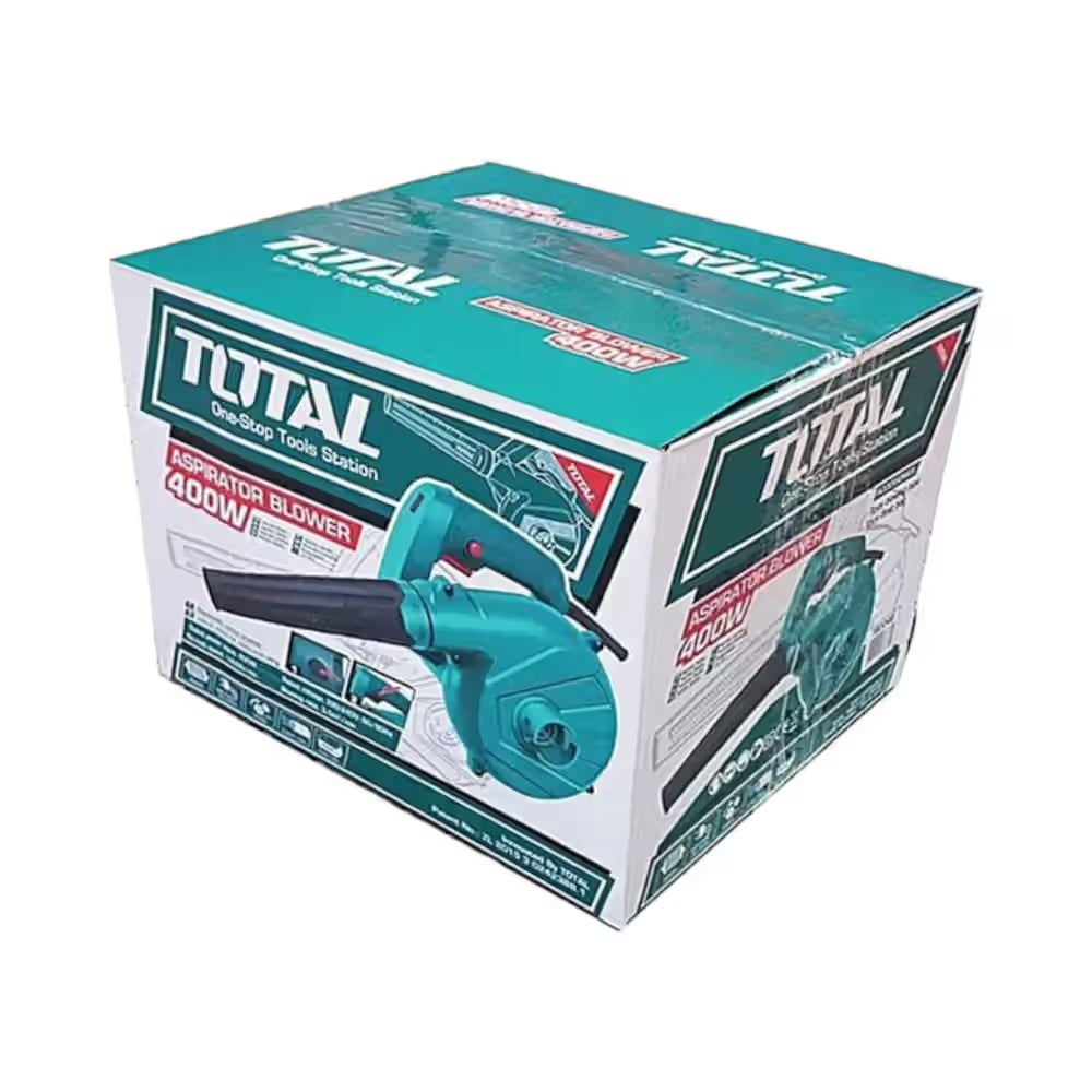 TOTAL TB2046 Aspirator Blower 400W – 14,000 RPM, Dust Collection Function, Lightweight Electric Blower