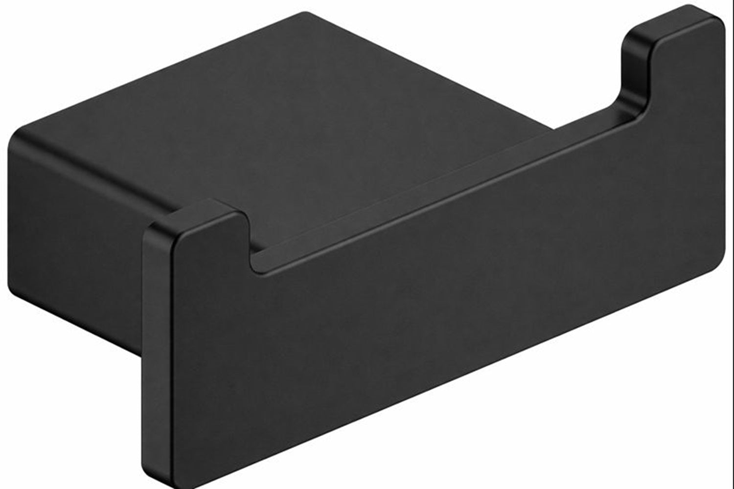 HESANIT A400-42 Premium Stainless Steel Double Robe Hook – Wall Mounted Bathroom Towel & Coat Hook, Matt Black Finish