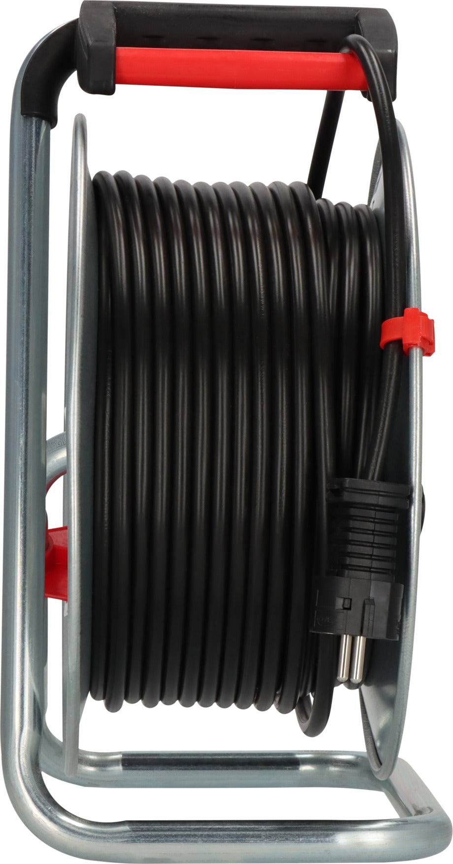 Brennenstuhl Garant 50M Extension Cable Reel with 3 BS Sockets, Thermal Cut-Out Protection & Rust-Resistant Steel Drum