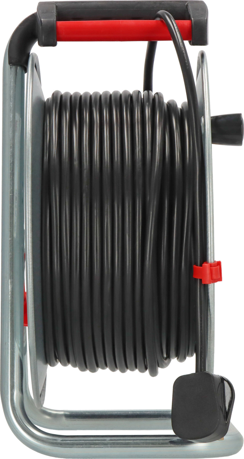 Brennenstuhl Garant 50M Extension Cable Reel with 3 BS Sockets, Thermal Cut-Out Protection & Rust-Resistant Steel Drum