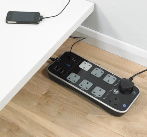 Masterplug Surge Protected Power Centre - 2m, 8 Sockets