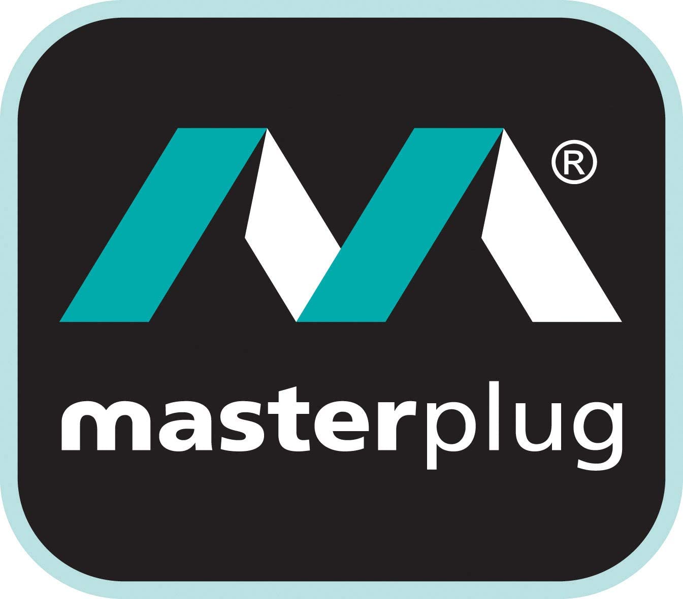 Masterplug 4 Sockets 4 Meter Surge Protected Premium High Gloss Compact Extension Lead with 2 USB Ports Black