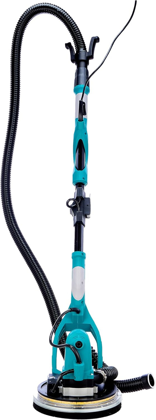 TOTAL Wall & Floor Sander 1050W, 215mm Pad, Variable Speed 600–2600 RPM, Integrated Work Light, with Accessories