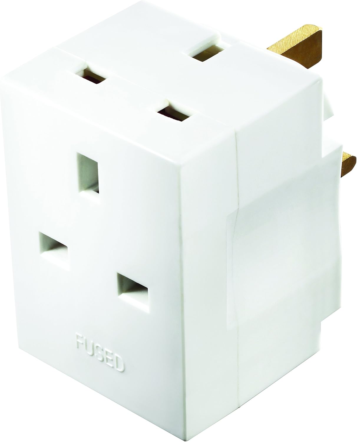 Masterplug 3 Way Wall Adaptor White