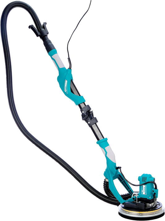 TOTAL Wall & Floor Sander 1050W, 215mm Pad, Variable Speed 600–2600 RPM, Integrated Work Light, with Accessories