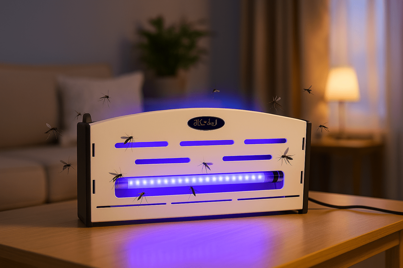 Al Mushkat LED Stainless Steel Flying Insect & Mosquito Killer 1*2W