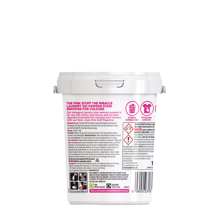 The Pink Stuff OXI Stain Remover Powder, Color 1KG