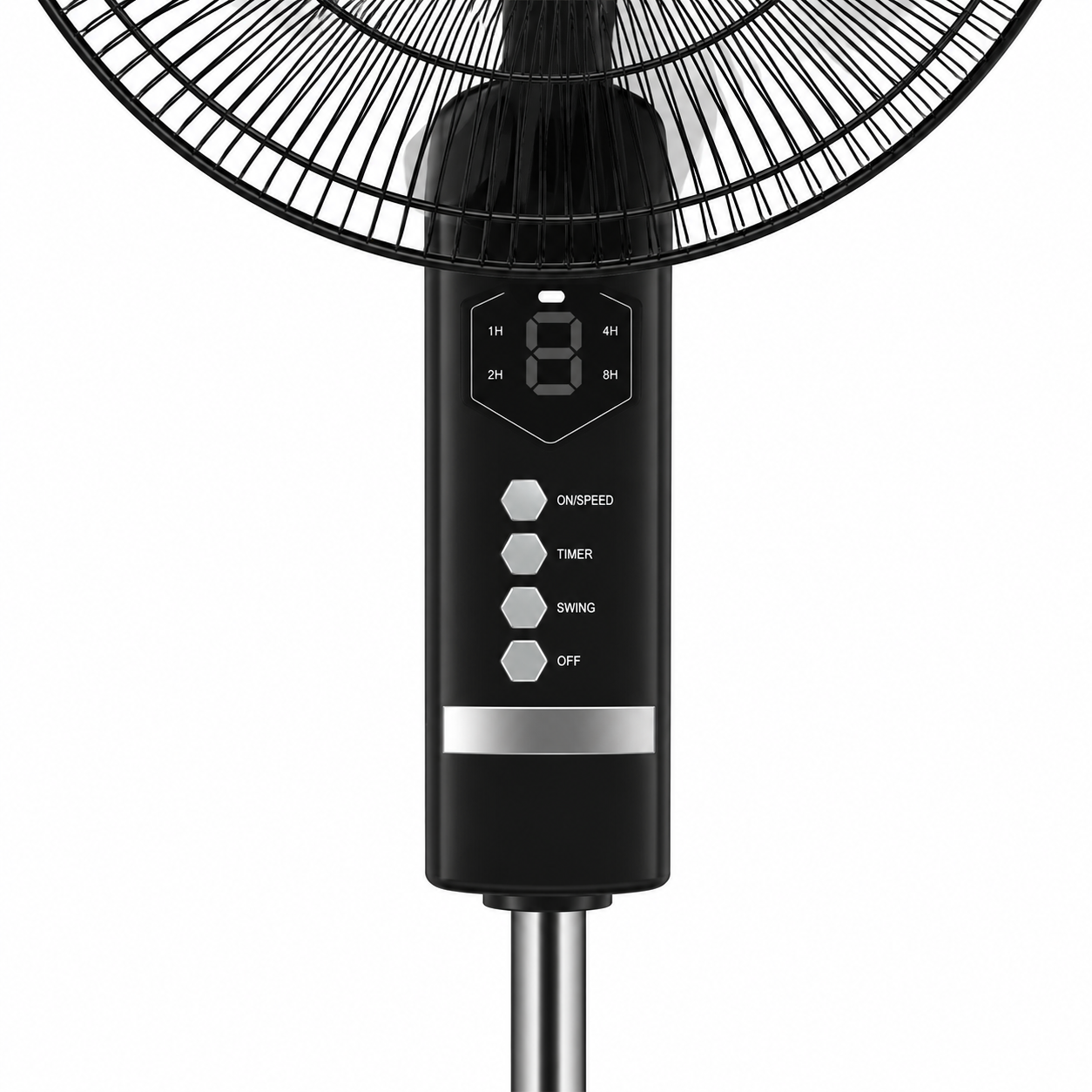 RAPIDO RWF-20AHD 20 Inch Pedestal Fan 63W with Remote Control – 6 Blades, Timer Function, 4500m³/h Airflow