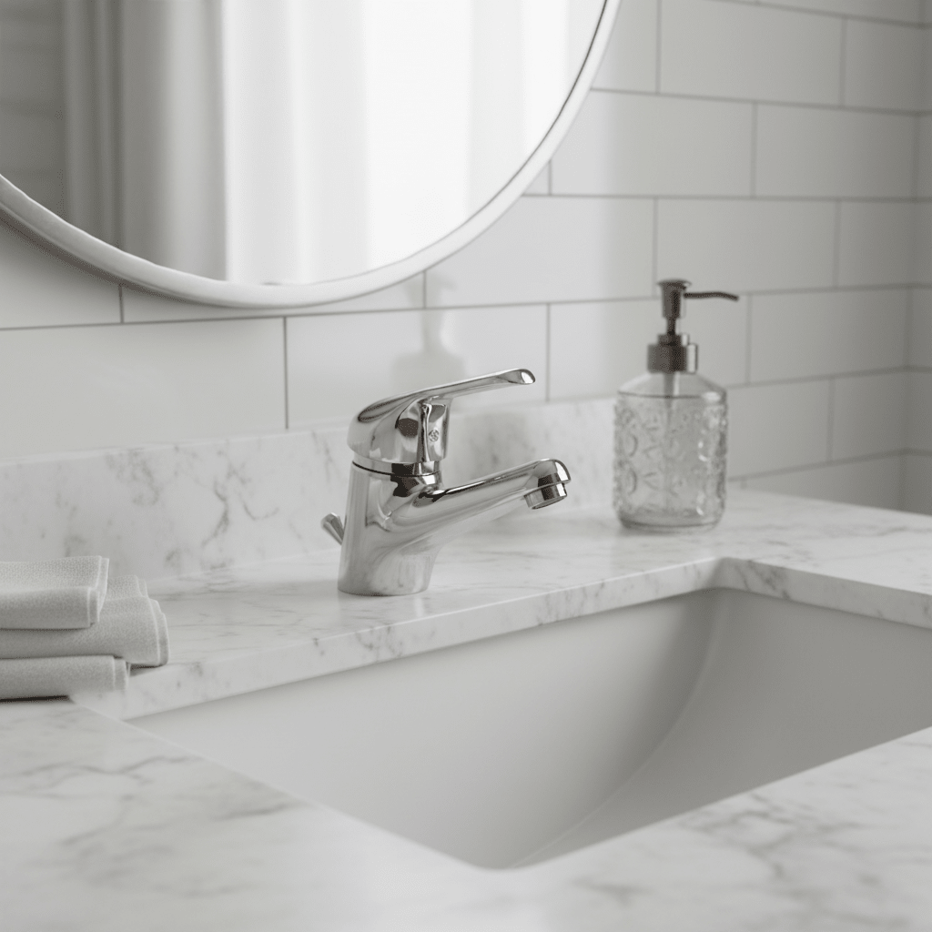 GS Rubinetterie Premium Single Lever Basin Mixer Tap with Pop-Up Waste – Chrome Finish, Solid Brass Bathroom Faucet