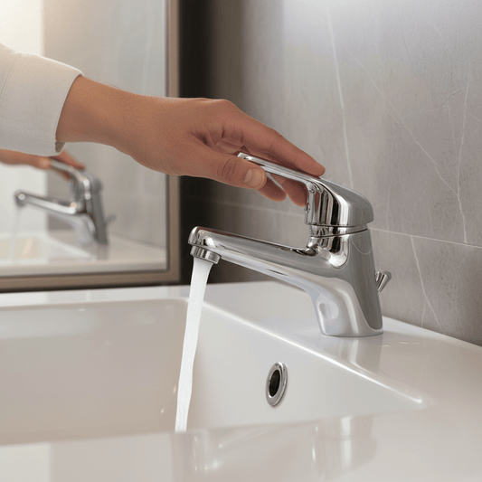 GS Rubinetterie ASTRALE Single Lever Basin Mixer with Pop-Up Waste , Chrome