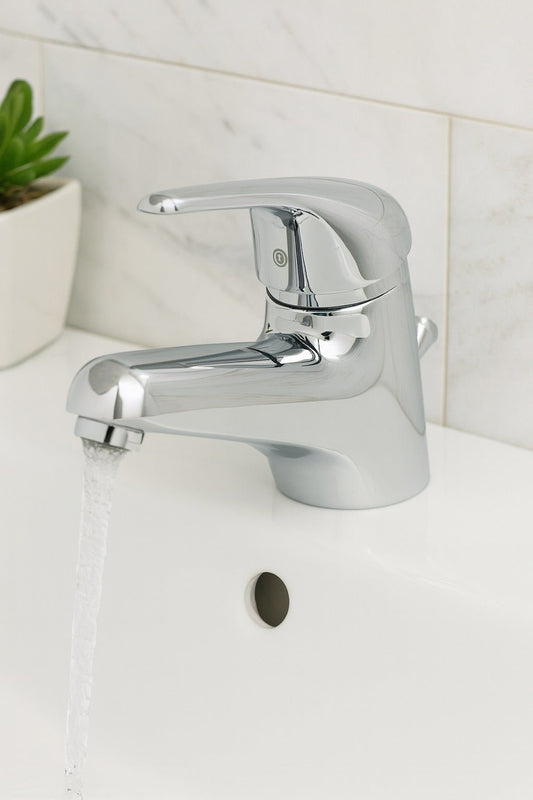 GS Rubinetterie ASTRALE Single Lever Basin Mixer with Pop-Up Waste , Chrome