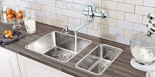 Gs Rubinetterie ASTRALE Wall Mounted Single Lever Sink Mixer With Swivel Spout, Chrome