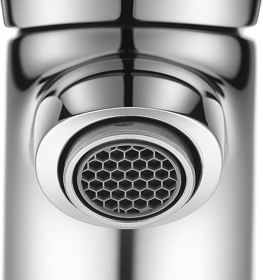 GS Rubinetterie GLASS Single Lever Basin Mixer With Pop Up Waste, Chrome