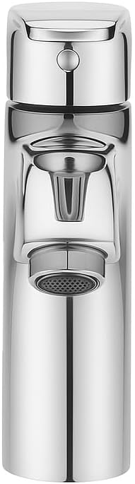 GS Rubinetterie GLASS Single Lever Basin Mixer With Pop Up Waste, Chrome