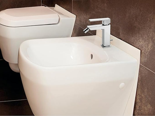 GS Rubinetterie INDACO Single Lever Bidet Mixer With Pop Up Waste - Chrome