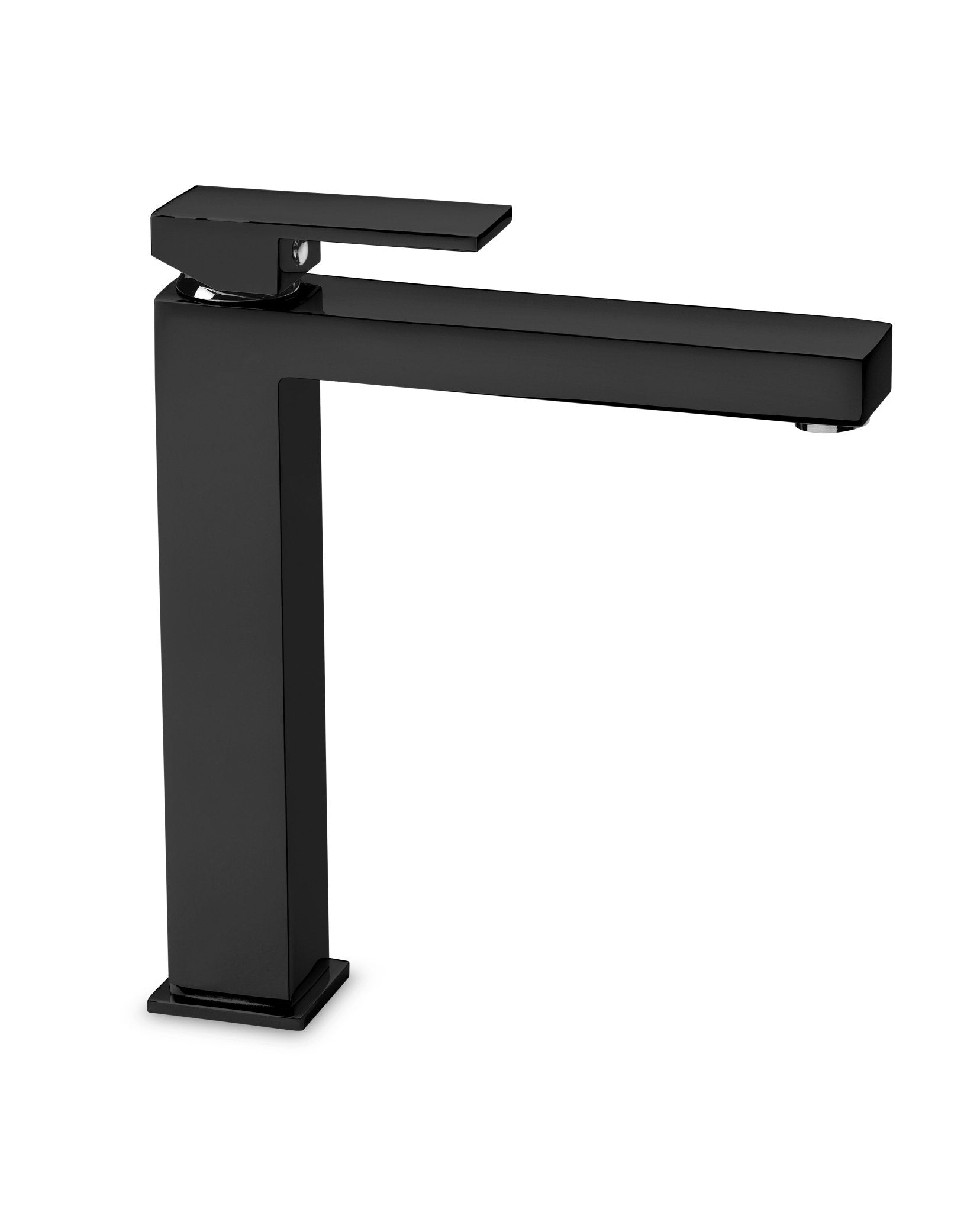 GS Rubinetterie INDACO Single Lever High Basin Mixer With Click Clack Waste, Matt Black