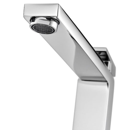 GS Rubinetterie INDACO Single Lever High Bath Basin Faucet With Click Clack Waste, Chrome