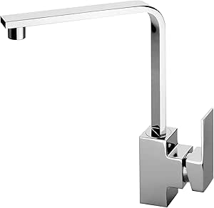 GS Rubinetterie INDACO Single Lever Kitchen Deck Sink Mixer With Swivel Spout,Chrome