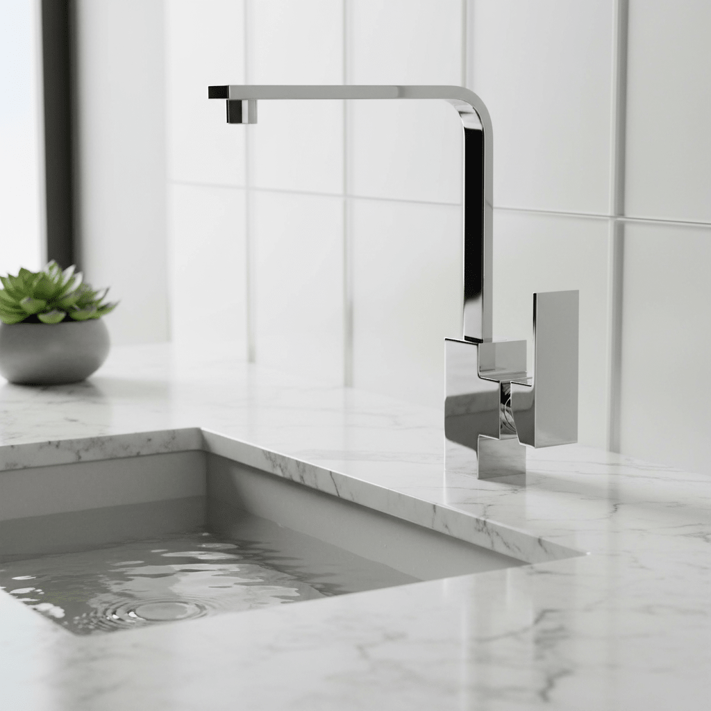 GS Rubinetterie INDACO Single Lever Kitchen Deck Sink Mixer With Swivel Spout,Chrome
