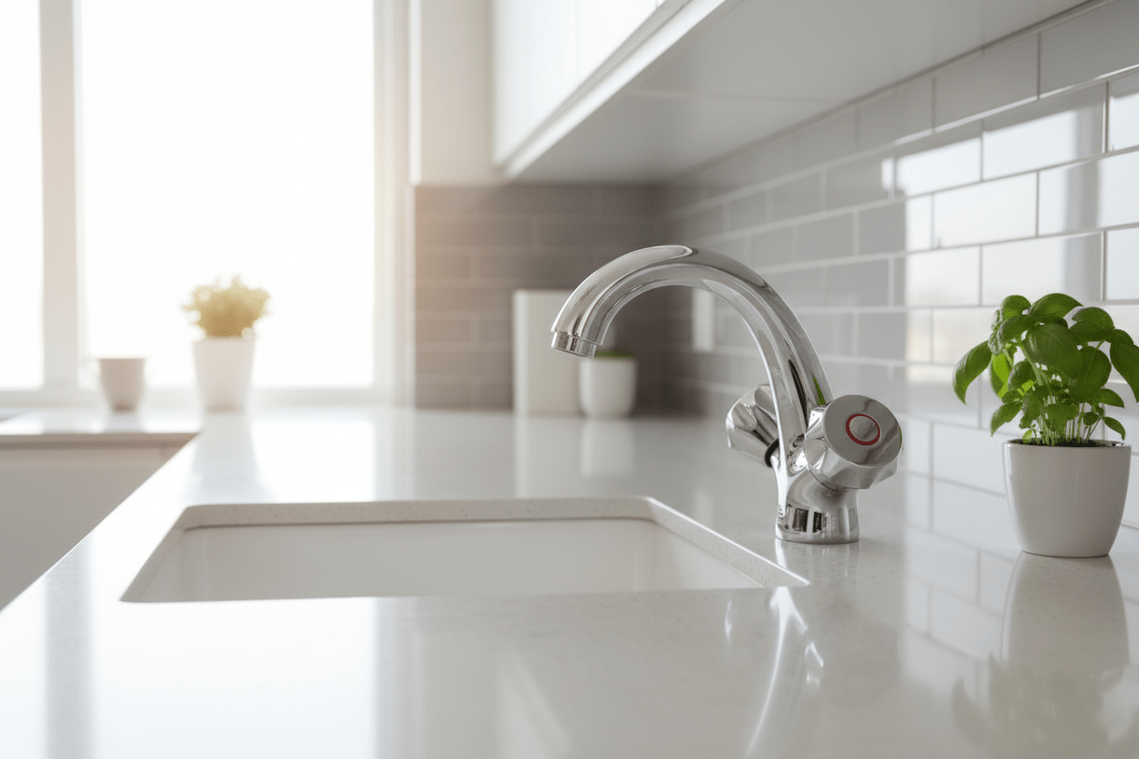 GS Rubinetterie MERCURY Single Hole Basin Faucet with Pop Up Waste, Chrome, Premium Faucet