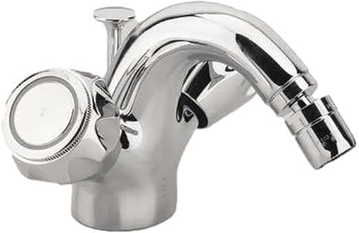 GS Rubinetterie MERCURY Single Hole Bided Mixer With Pop Up Waste, Chrome