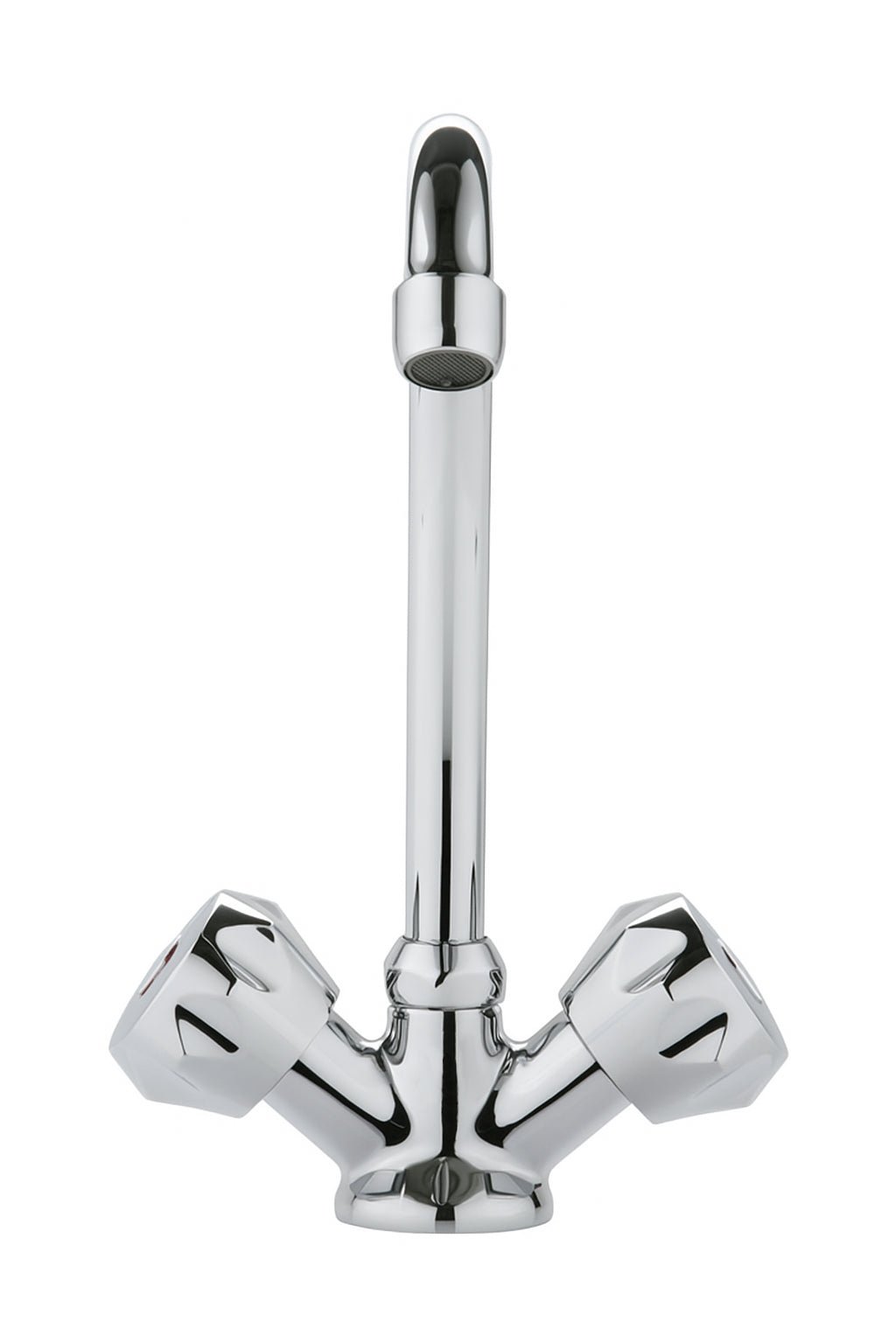 GS Rubinetterie MERCURY Single Hole Sink Mixer With Swivel Spout, Chrome