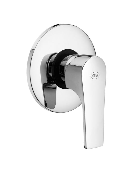 GS Rubinetterie SLIM Concealed Single Lever Shower Mixer, standard Cartridge, Chrome