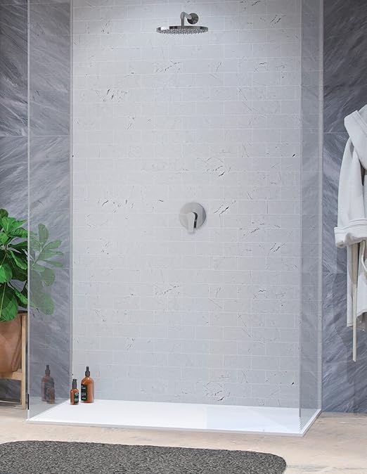 GS Rubinetterie SLIM Concealed Single Lever Shower Mixer, standard Cartridge, Chrome