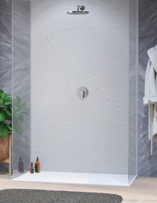 GS Rubinetterie SLIM Concealed Single Lever Shower Mixer, standard Cartridge, Chrome