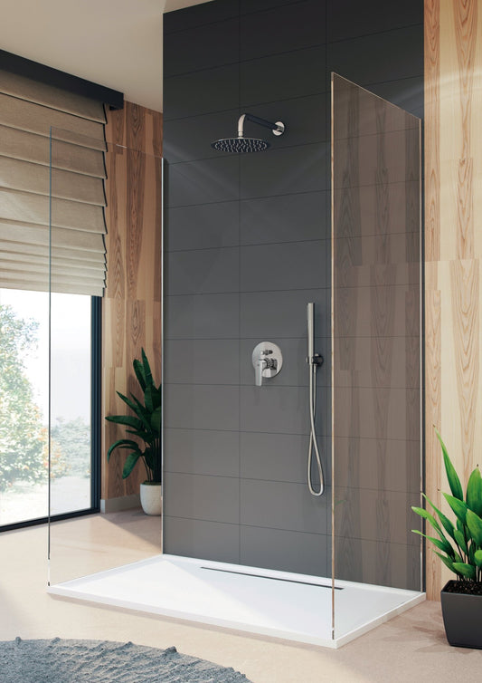 GS Rubinetterie SLIM 2459 Concealed Single Lever Bath Shower Mixer with Diverter – Chrome Finish, Premium In-Wall Bathroom Mixer