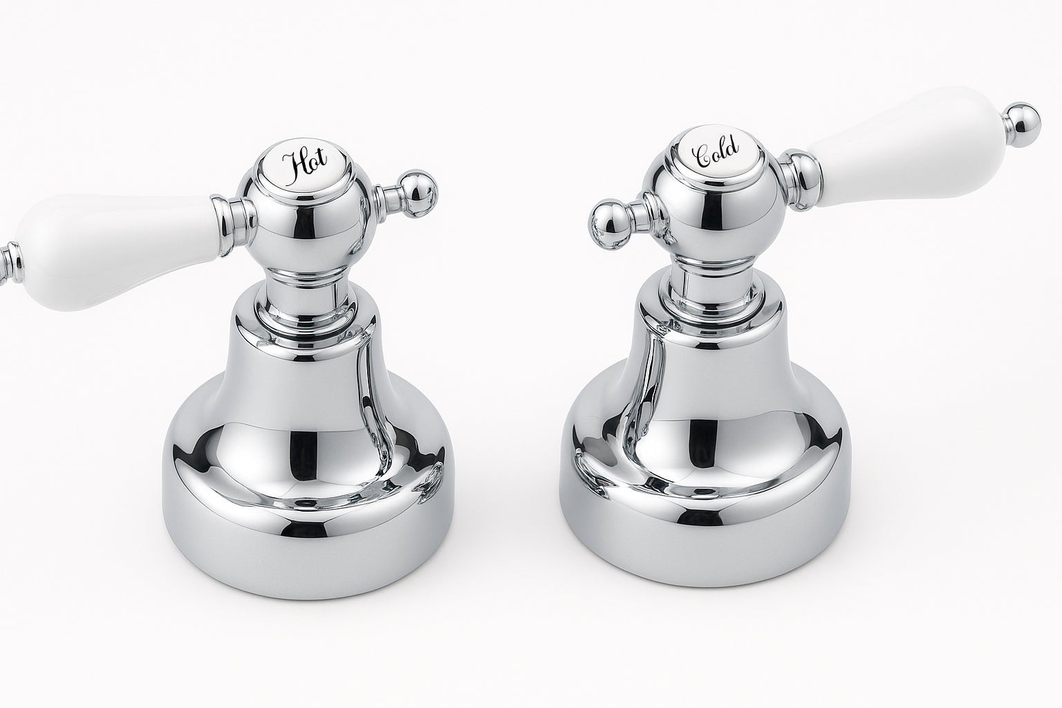 GS Rubinetterie Vittoriana Retro Premium Bath Basin Mixer with Swivel High Neck and Pop-Up Waste, Chrome