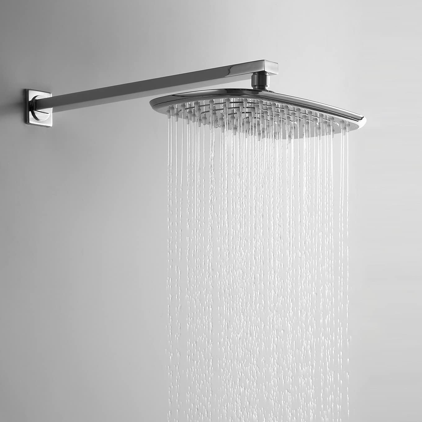 HESANIT ABS Rain Shower Head Oval, 30x18cm, Chrome