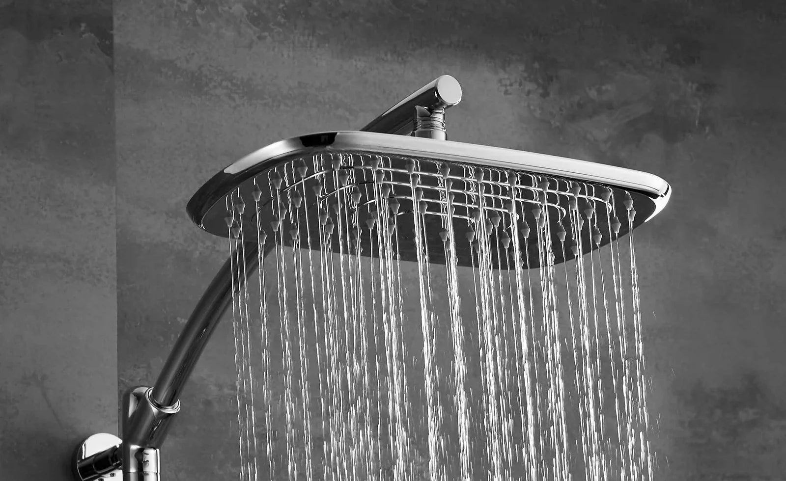 HESANIT ABS Rain Shower Head Oval, 30x18cm, Chrome