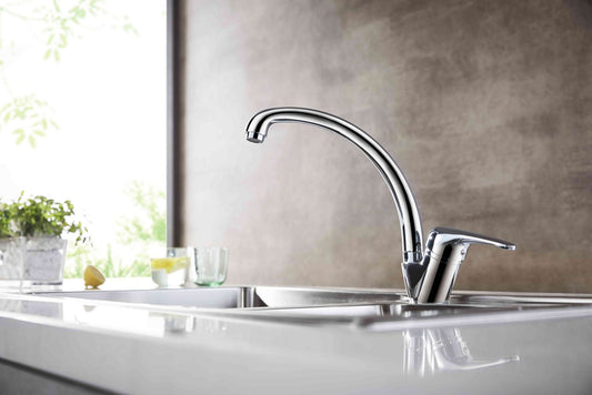 HESANIT Astra Single Lever Deck-Mounted Sink Mixer Chrome