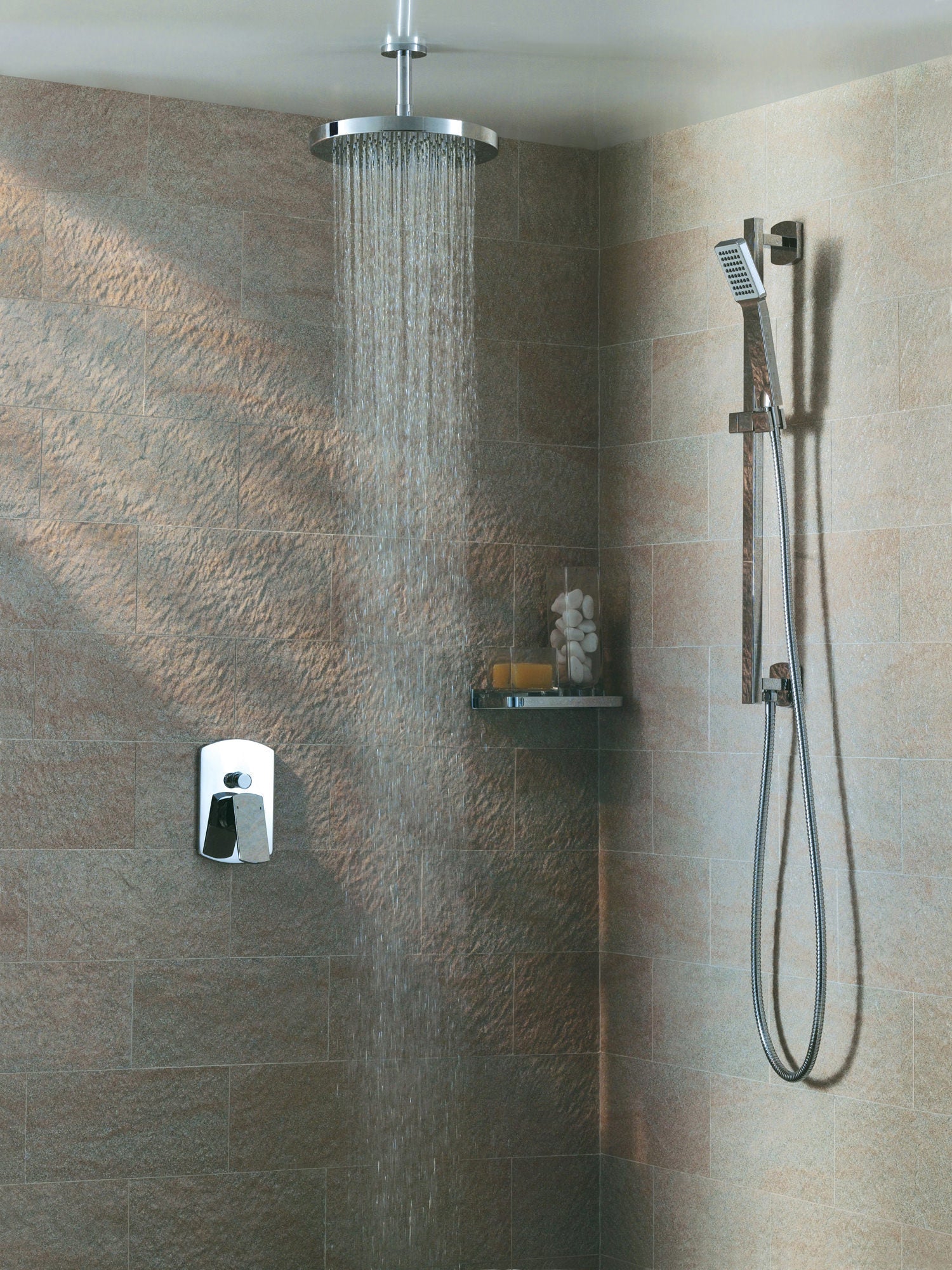 HESANIT Chrome Wall-Mounted Shower Arm 150mm For Overhead Shower Head Chrome