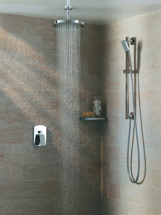 HESANIT Chrome Wall-Mounted Shower Arm 150mm For Overhead Shower Head Chrome