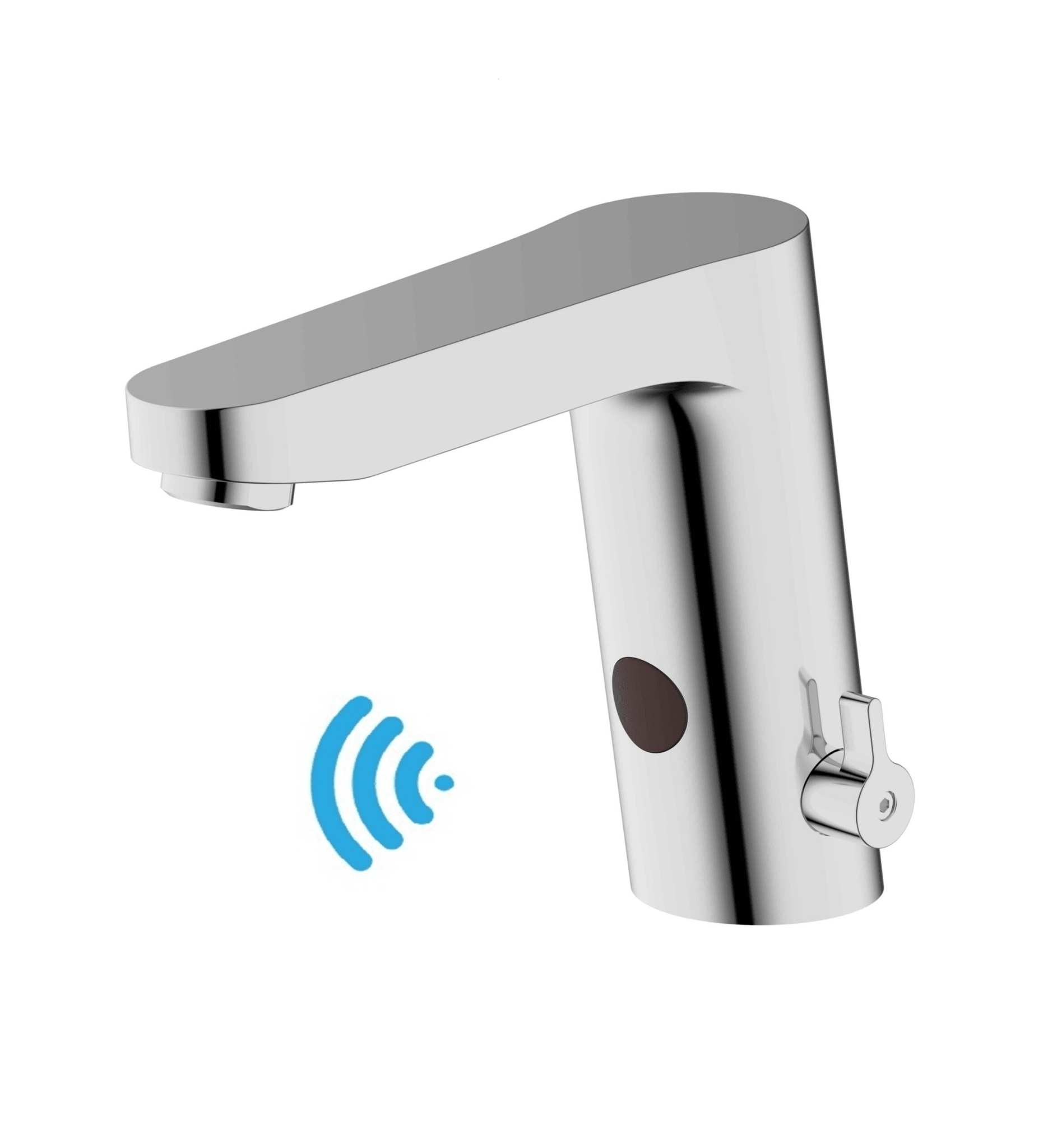 HESANIT E Sensor Touchless Bath Basin Faucet, Infra-Red Sensor, Temperature Control, Chrome