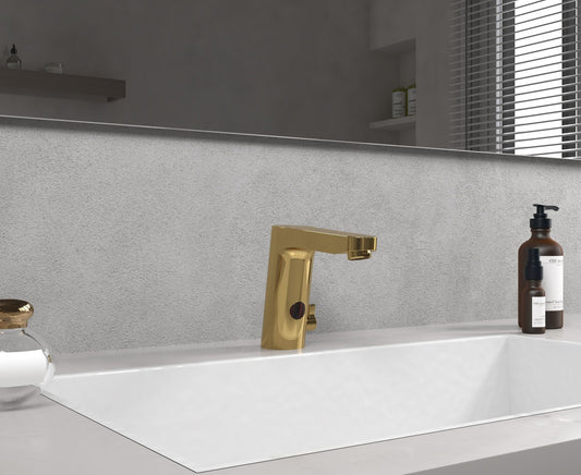 HESANIT E Sensor Touchless Bath Basin Faucet, Infra-Red Sensor, Temperature Control, Gold