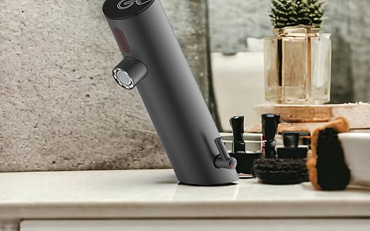 HESANIT E Sensor Touchless Bath Basin Faucet, Infra Red Sensor, Temperature Control, Matt Black