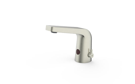 HESANIT E Sensor Touchless Bath Basin Faucet, Infra-Red Sensor, Temperature Control, Steel Brushed