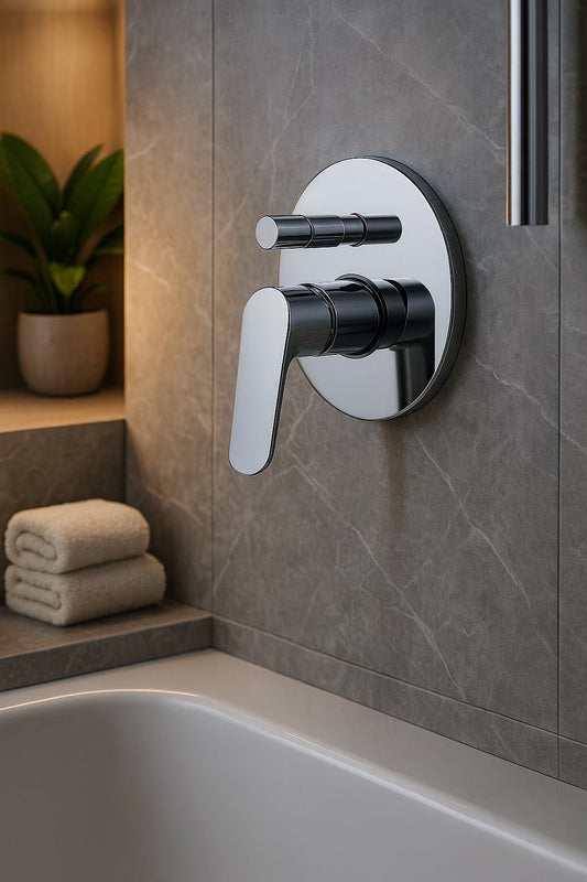 HESANIT Elite Concealed Bath Shower Mixer with Diverter, Chrome