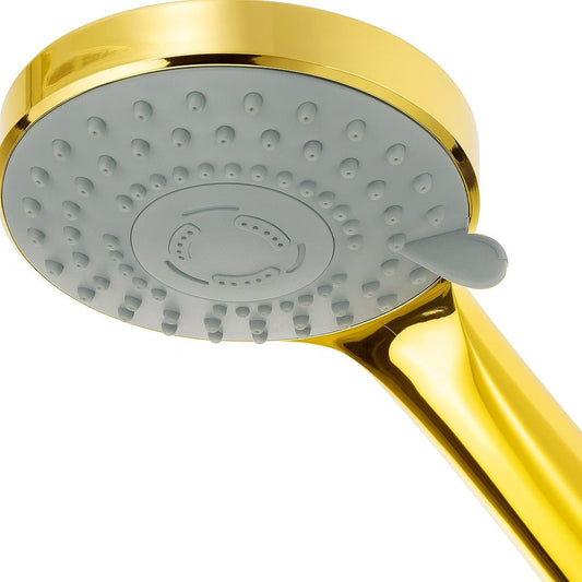 HESANIT Elite Single Lever Bathroom Mixer with Hand Shower Set, White Gold