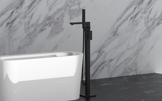 Hesanit Floor-Standing Bath Mixer, Chrome