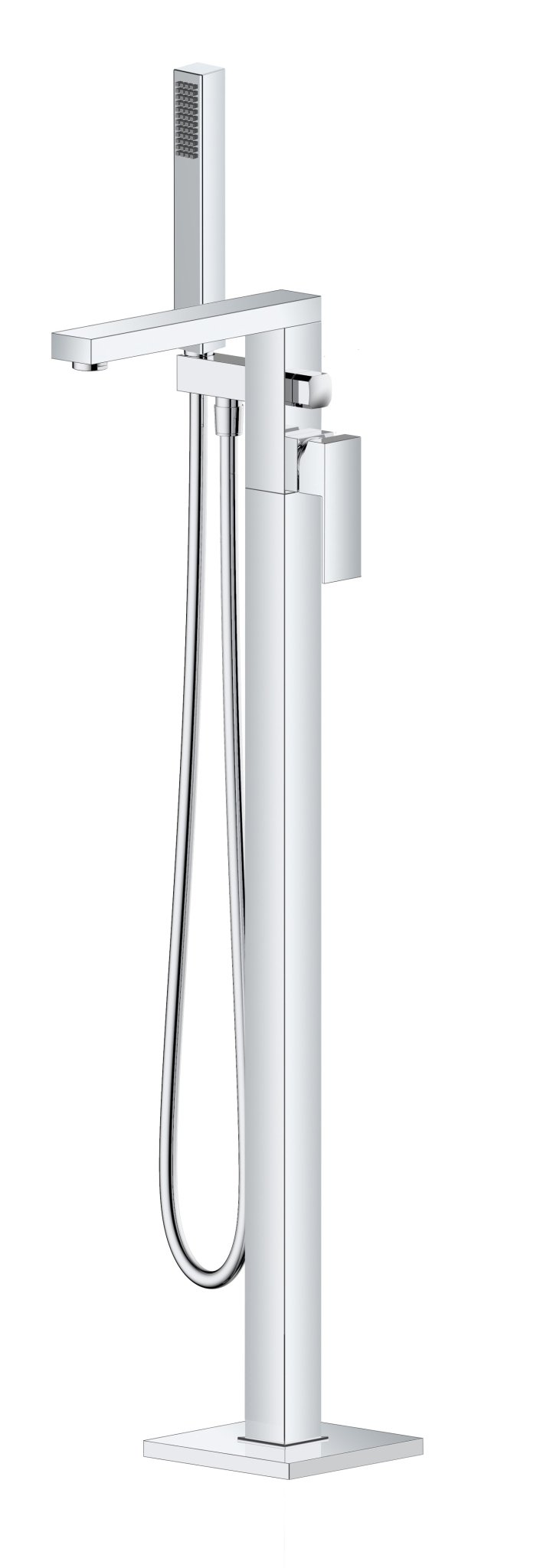 Hesanit Floor-Standing Bath Mixer, Chrome Chrome