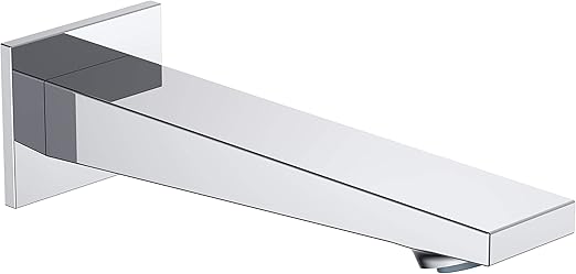 Hesanit Infinity Bathtub Spout Durable 160mm Chrome Wall Faucet for Modern Bathrooms