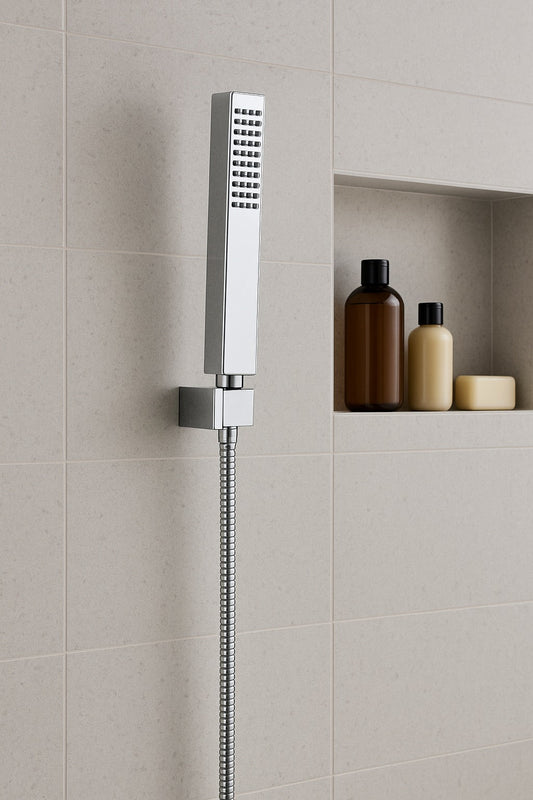 HESANIT Infinity Hand Shower with 3 Spray Modes, Stainless Steel Double-Locked Flexible Hose 1500mm, Premium Chrome Finish
