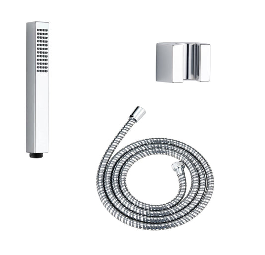 HESANIT Infinity Hand Shower with 3 Spray Modes, Stainless Steel Double-Locked Flexible Hose 1500mm, Premium Chrome Finish
